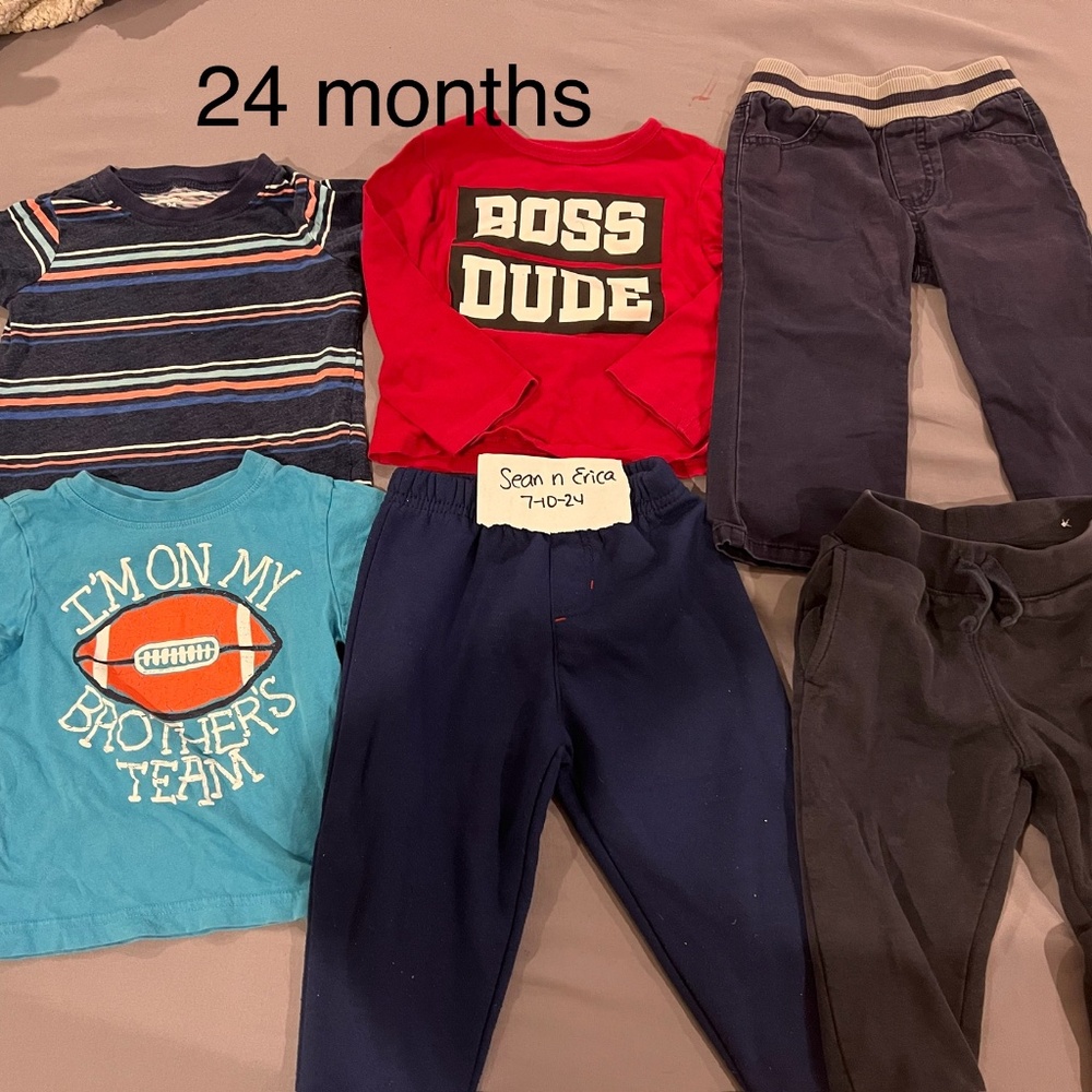 6, 24 month clothing items